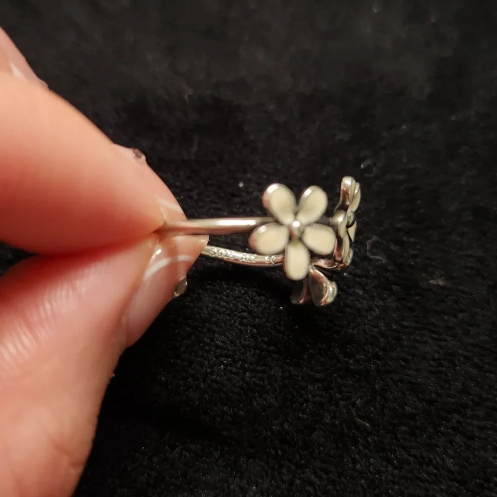 Pandora 3 Daisy Flower Ring 925